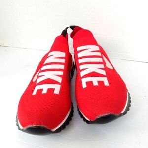 Nike Slip-On Sneakers Casual Comfort Shoes Red White Logo‎ Size Unknown